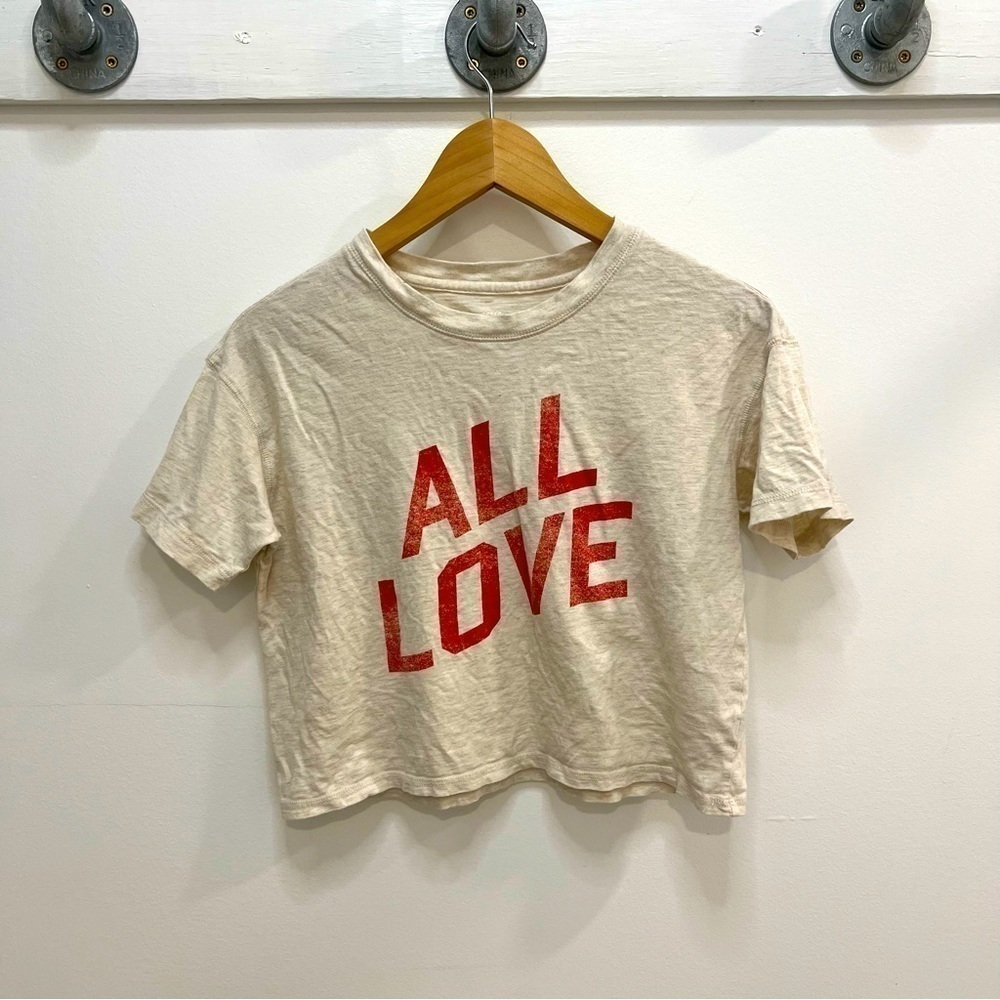 AERIE xxs All Love crop T-shirt
